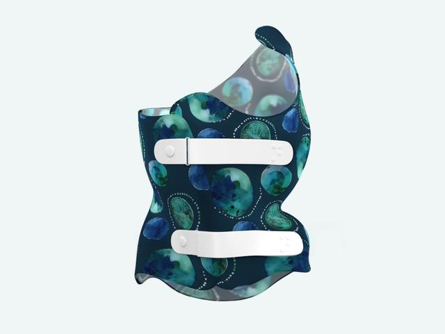 Personalised NeJa scoliosis brace with watercolour pattern